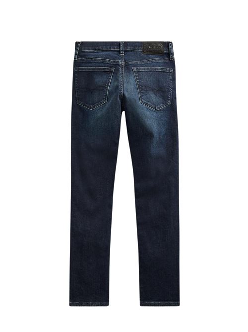 Jeans Bambino blu con patta con cerniera POLO RALPH LAUREN | 323750427001